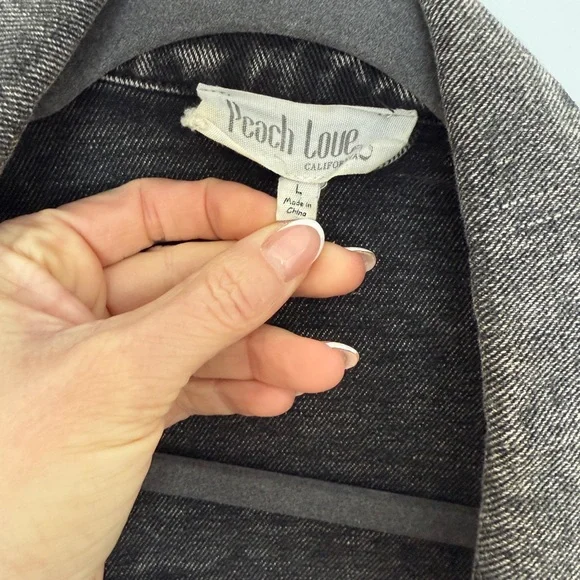 Peach Love California Gray Tweed Jacket - Picture 4 of 6